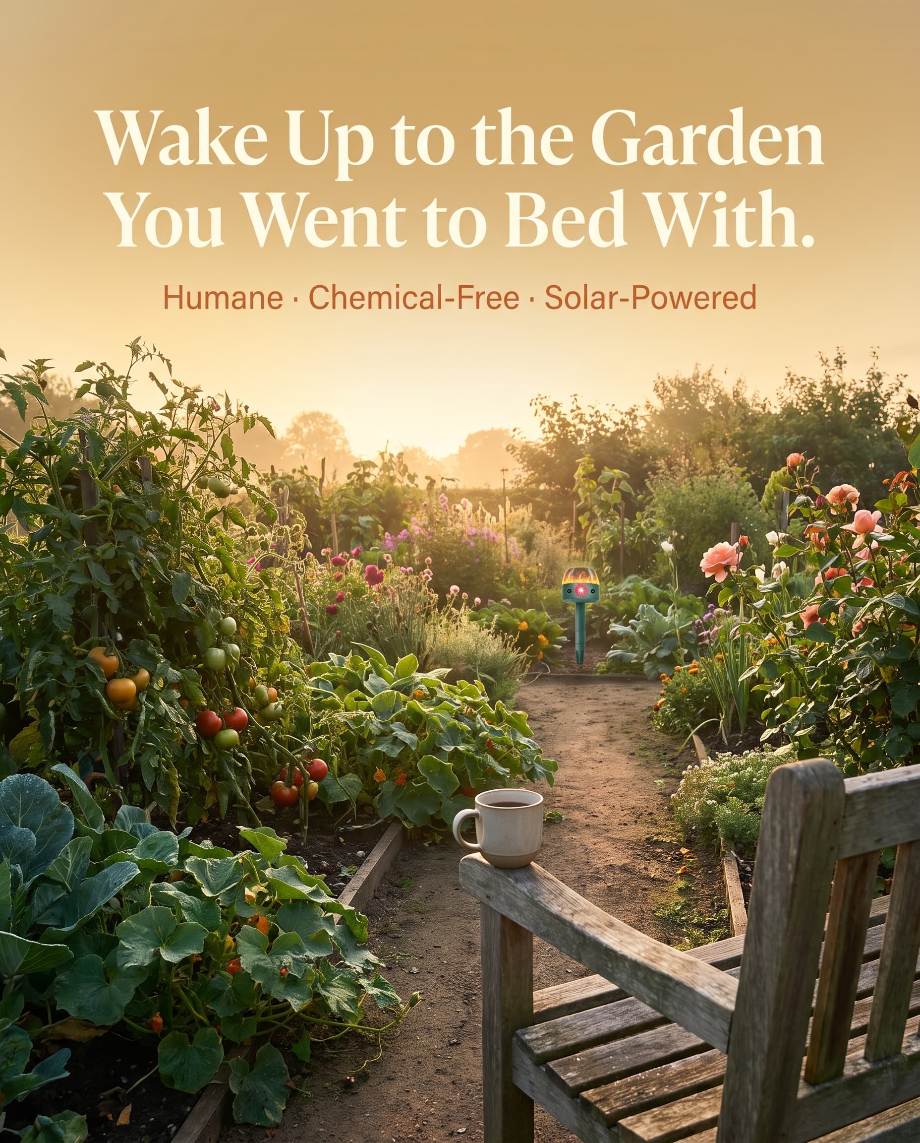 Comparison table titled Why Gardeners Are Switching, showing Aurisle Guardian 360 against sprays, fake owls and motion sprinklers.